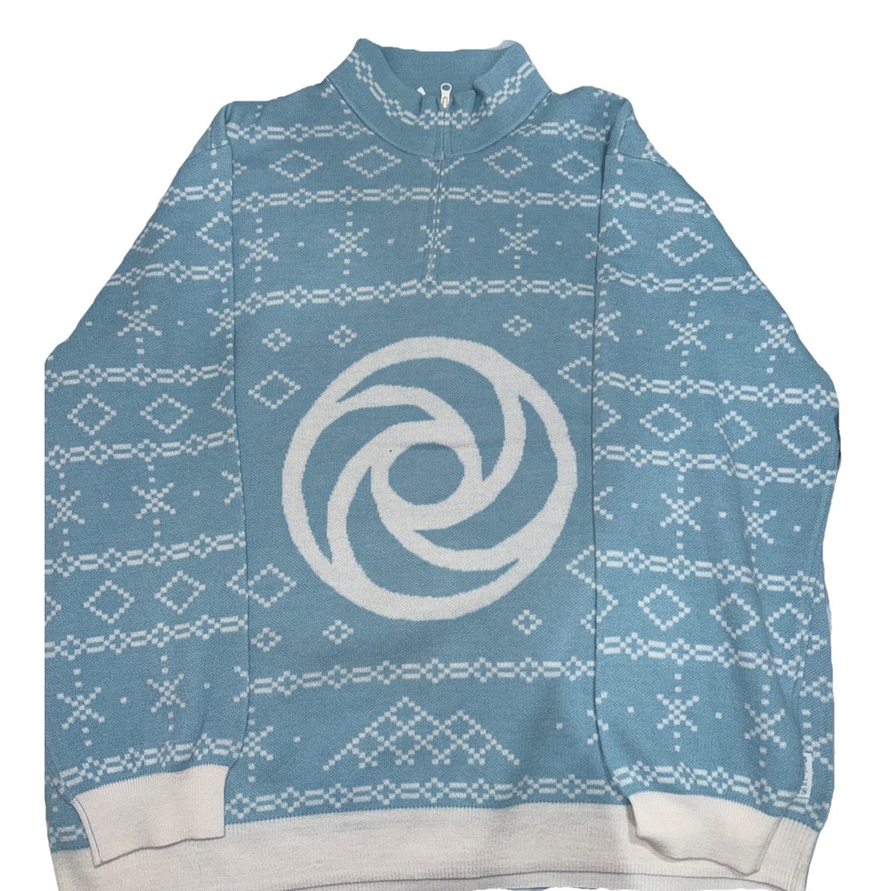 NWT! LG 2025 Disney Parks EPCOT Festival Of The Holidays Figment Blue Sweater